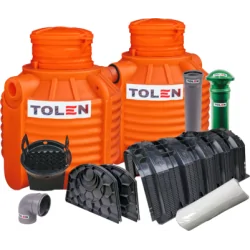 OCZYSZCZALNIA PRZYDOMOWA 2000L GAMA PLASTIC + 6X TUNEL 300L