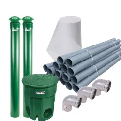 OCZYSZCZALNIA PRZYDOMOWA DWUKOMOROWA MARSEPLAST DRENAŻ 18mb 2000L