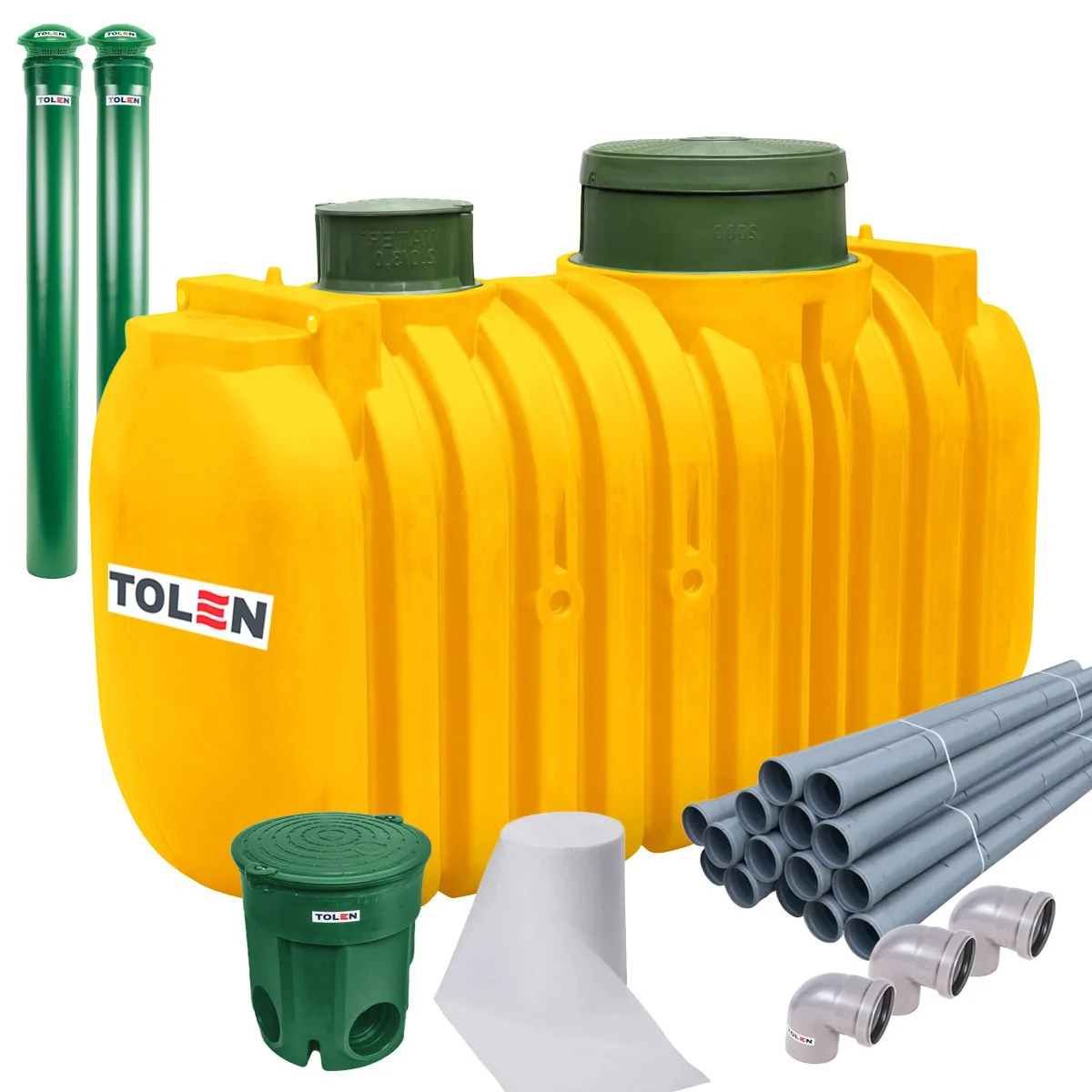 OCZYSZCZALNIA PRZYDOMOWA DWUKOMOROWA MARSEPLAST DRENAŻ 36mb 2000L