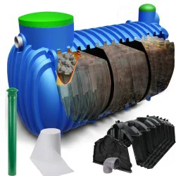 OCZYSZCZALNIA TRZYKOMOROWA EKOSYSTEM 4-TUNELOWA 4000L