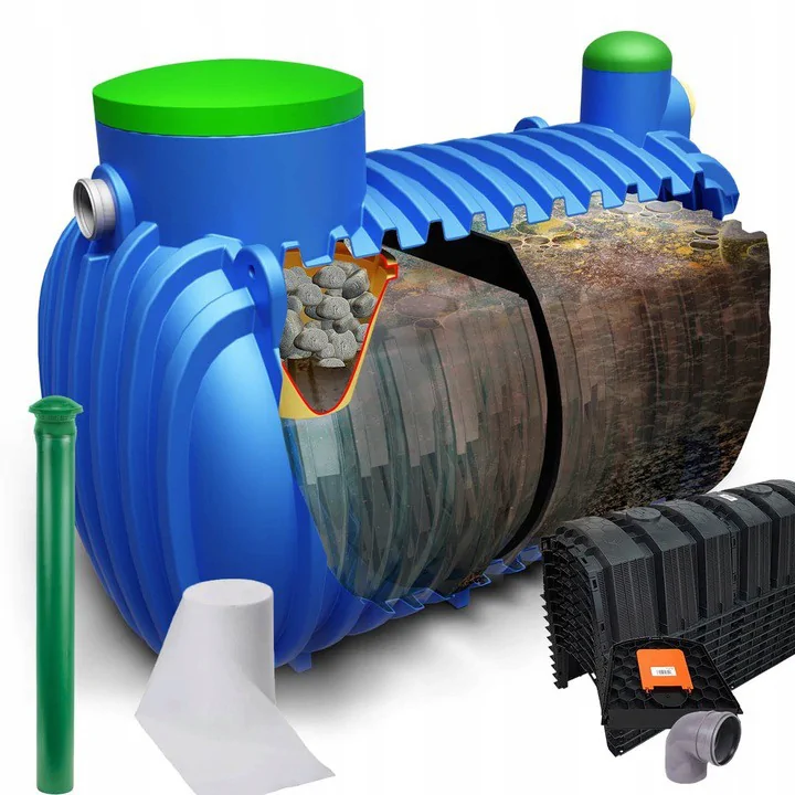 OCZYSZCZALNIA DWUKOMOROWA EKOSYSTEM 8-TUNELOWA 3000L